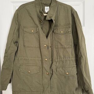 GAP Khaki women’s XL Green utility Casual Jacket new